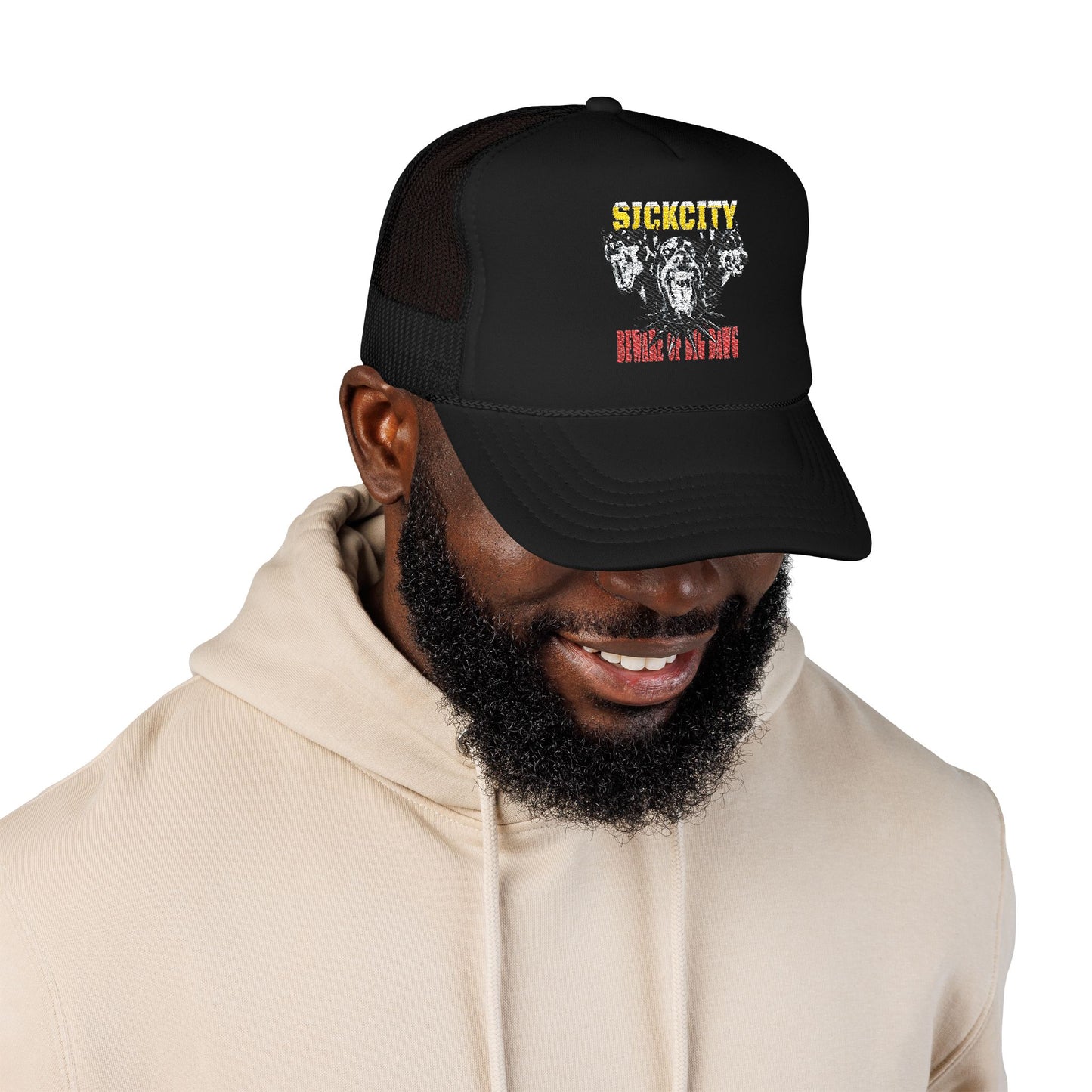 BEWARE OF DAWG Trucker hat