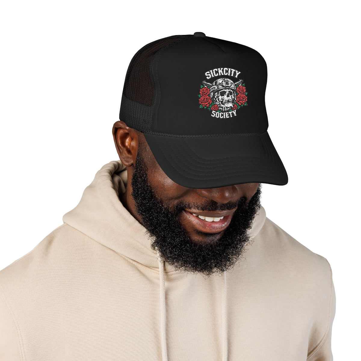 SICKCITY SOCIETY SKULL Trucker Hat (Embroidery)
