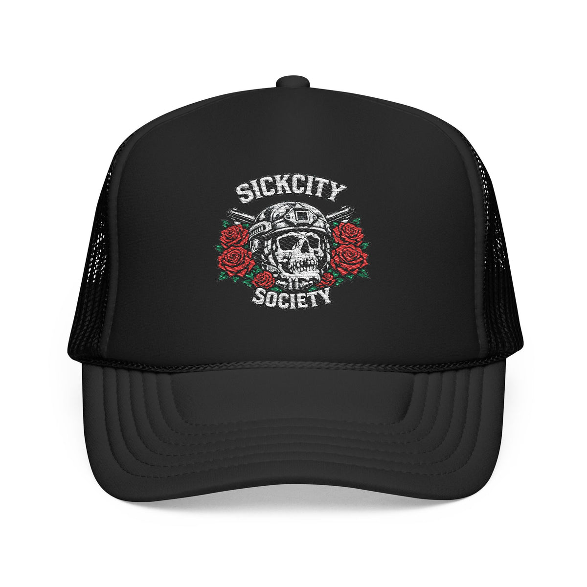 SICKCITY SOCIETY SKULL Trucker Hat (Embroidery)