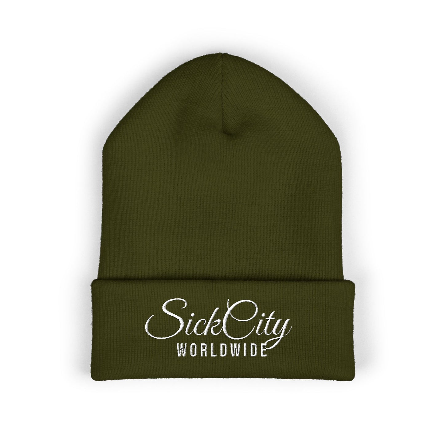 Embroidered 'SICK City' Classic Cuffed Beanie