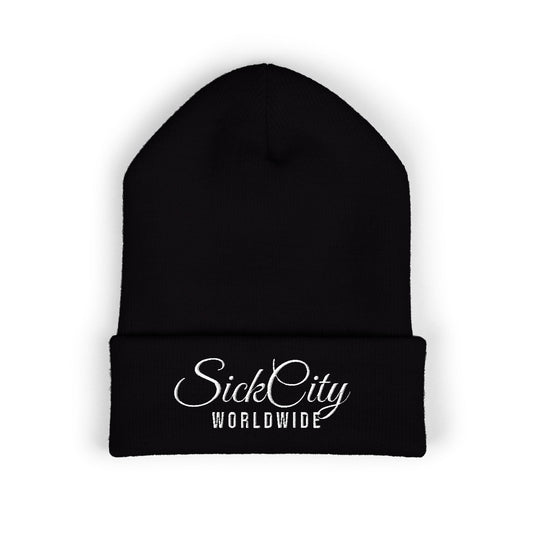 Embroidered 'SICK City' Classic Cuffed Beanie
