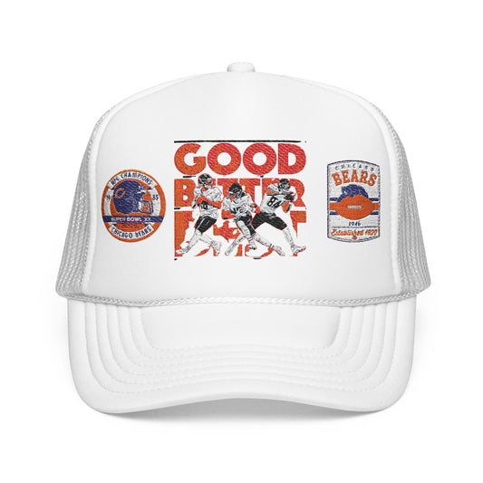 Good Better best Trucker Hat — Embroidered Foam Mesh Cap